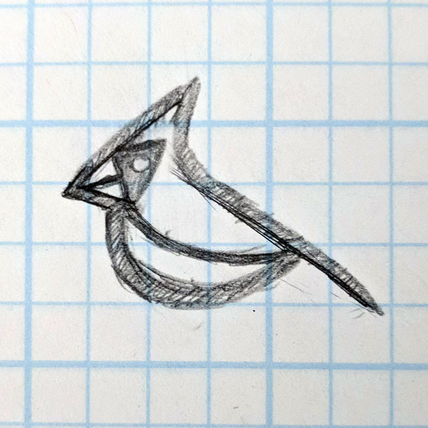 873x873 Dribbble - Cardinal Sketch
