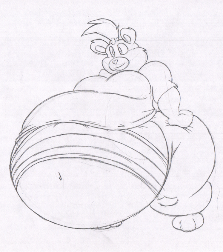 747x844 Care Bears Fat Cheerbear Shirt Sketch By Virus 20 - Care Bear Sketch