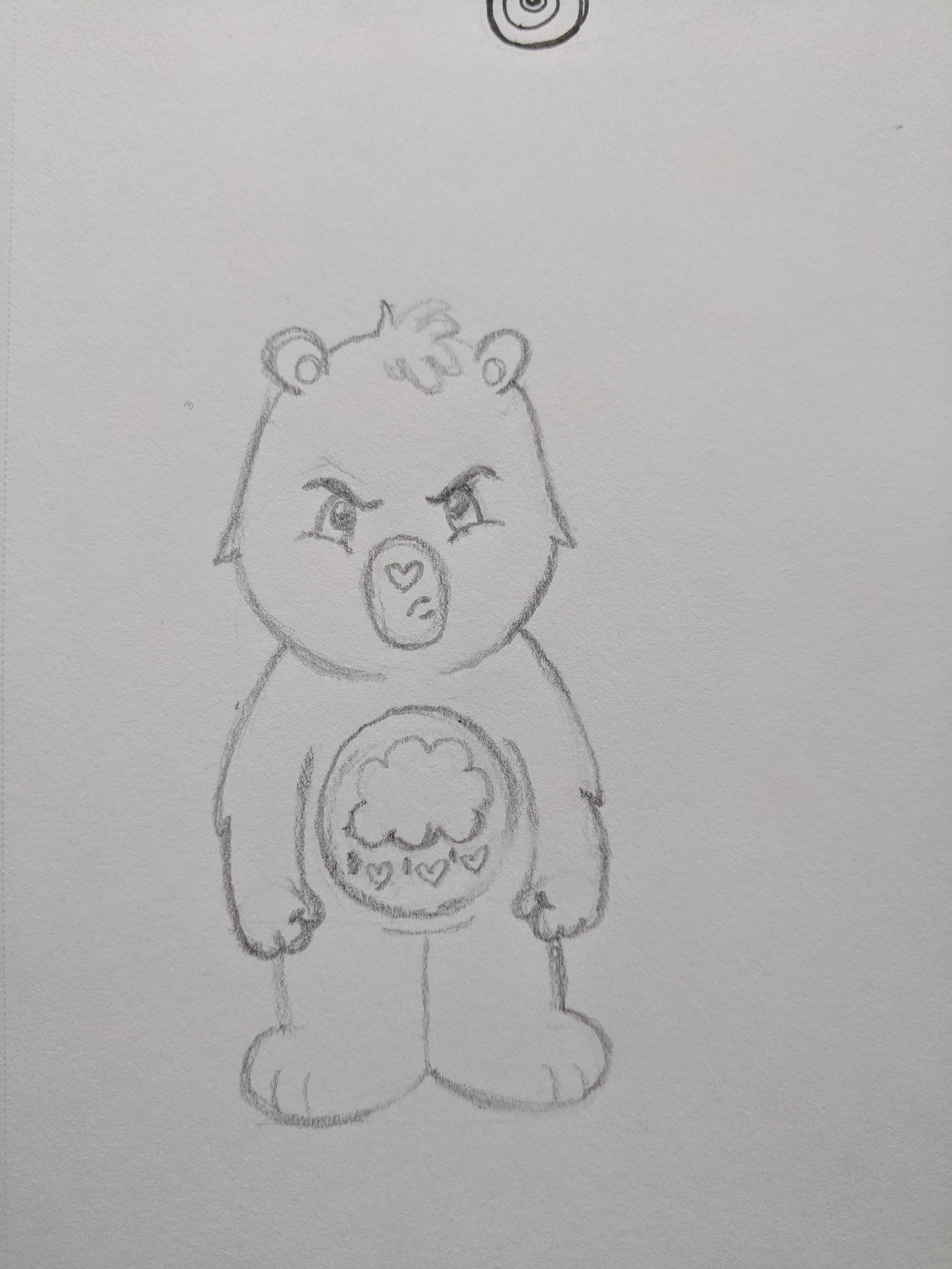 Care Bear Sketch at PaintingValley.com | Explore collection of Care ...