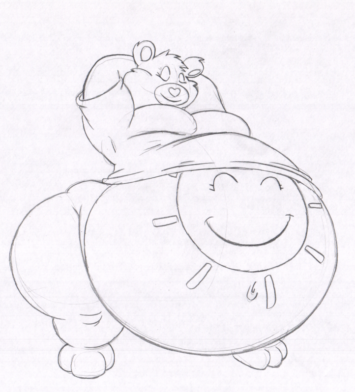 722x798 Care Bears Fat Funshine Bear Shirt Sketch By Virus 20 - Care Bear Sketch