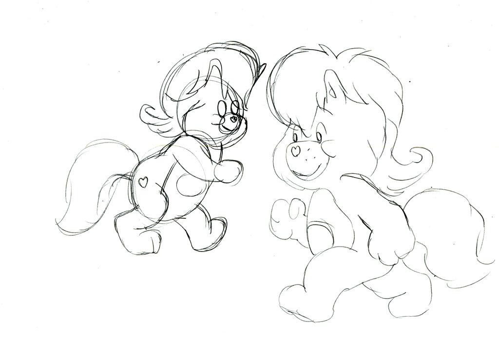 1024x693 Care Bears - Care Bear Sketch