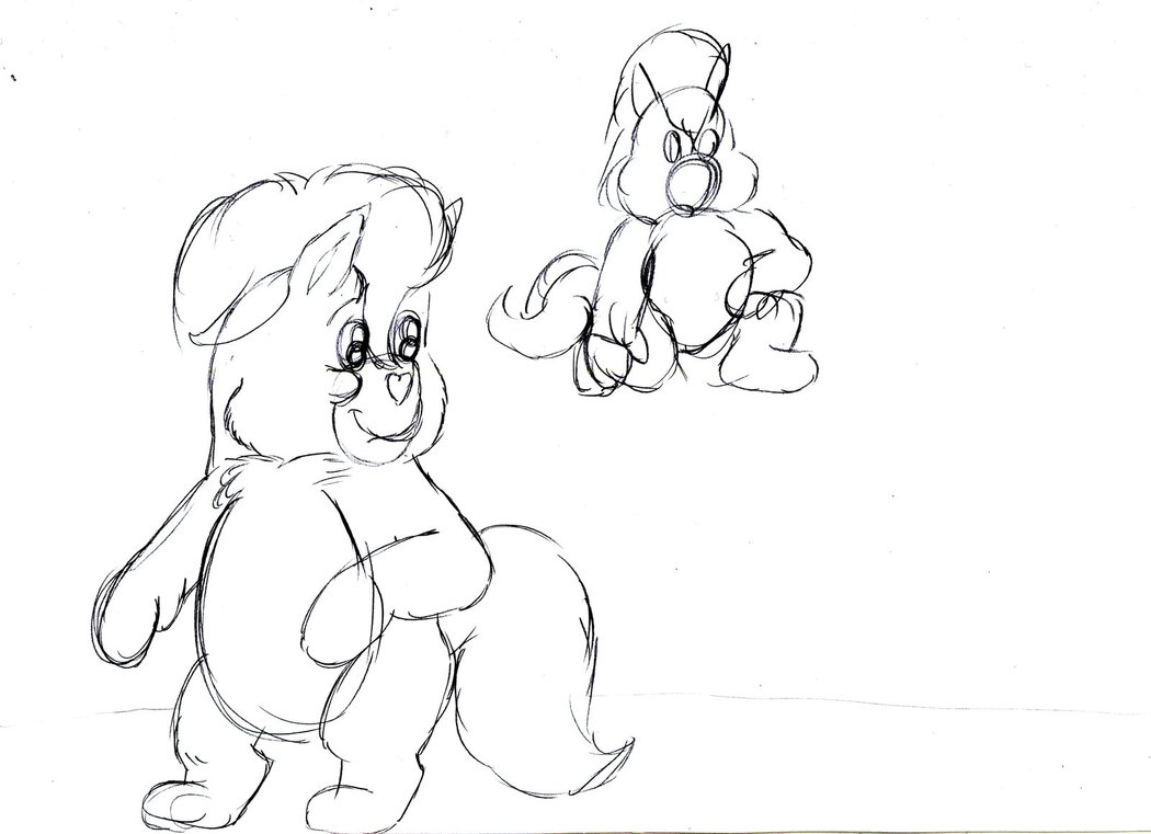 1050x761 Care Bears - Care Bear Sketch
