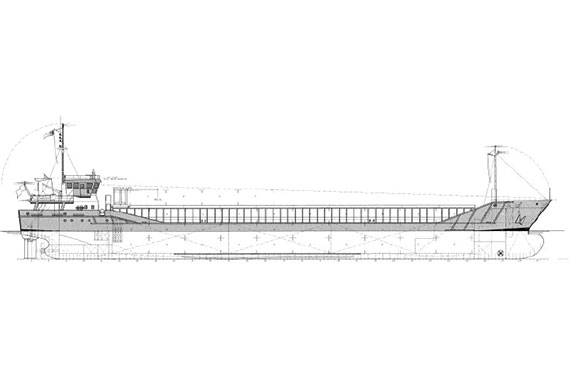 570x380 Ships - Cargo Ship Sketch