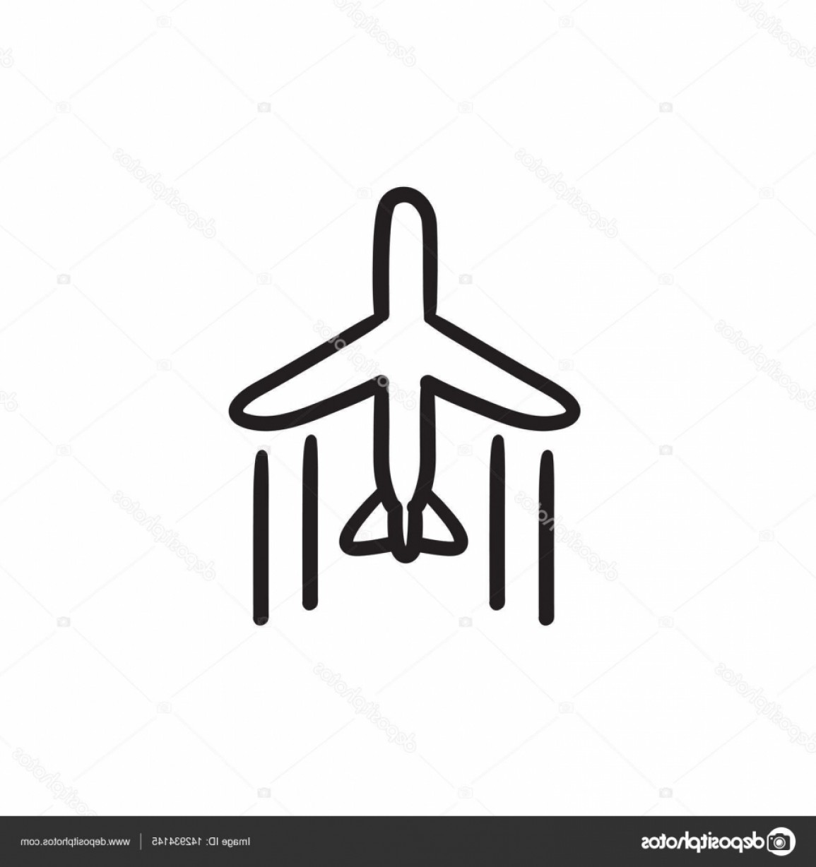 1155x1228 Stock Illustration Cargo Plane Sketch Icon Lazttweet - Cargo Sketch