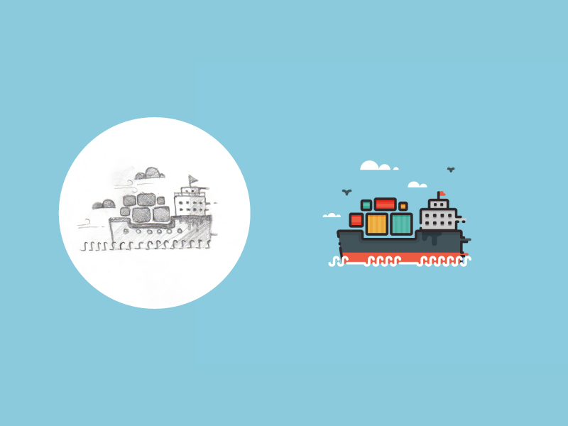 800x600 Cargo Ship - Cargo Sketch