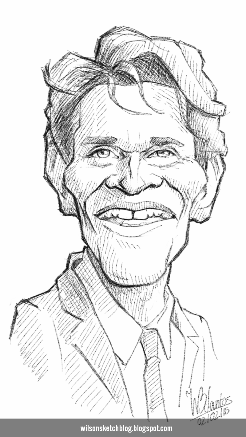 800x1422 Willem Dafoe (Caricature Sketch) - Caricature Sketch