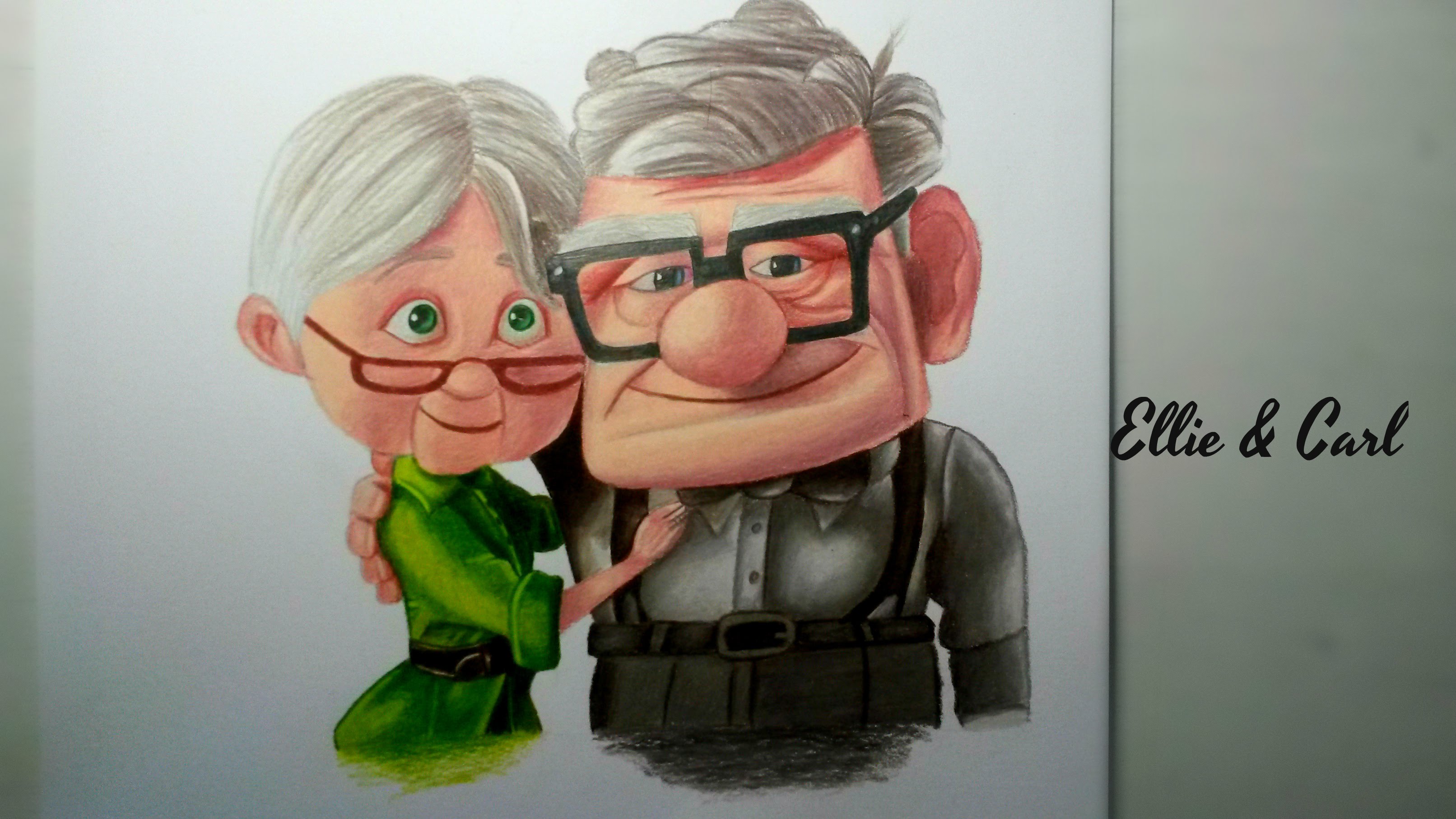 3225x1814 Drawing Ellie And Carl (From Up) - Carl And Ellie Sketch. 