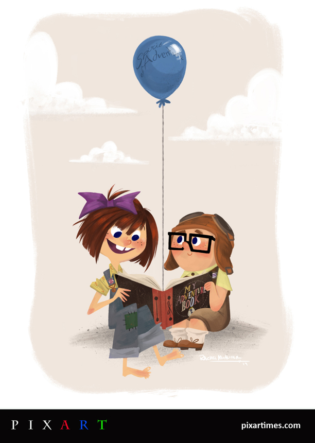 612x861 Pixart September Feature Ii Young Ellie And Carl - Carl And Ellie Sketch