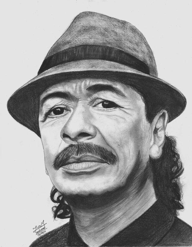 638x821 Carlos Santana By Violinheroo - Carlos Santana Sketch