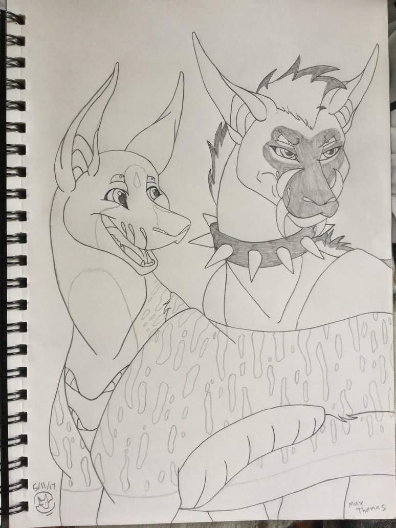 774x1032 Clementine And Carlos Sketch By Metalwolfgemstone - Carlos Sketch