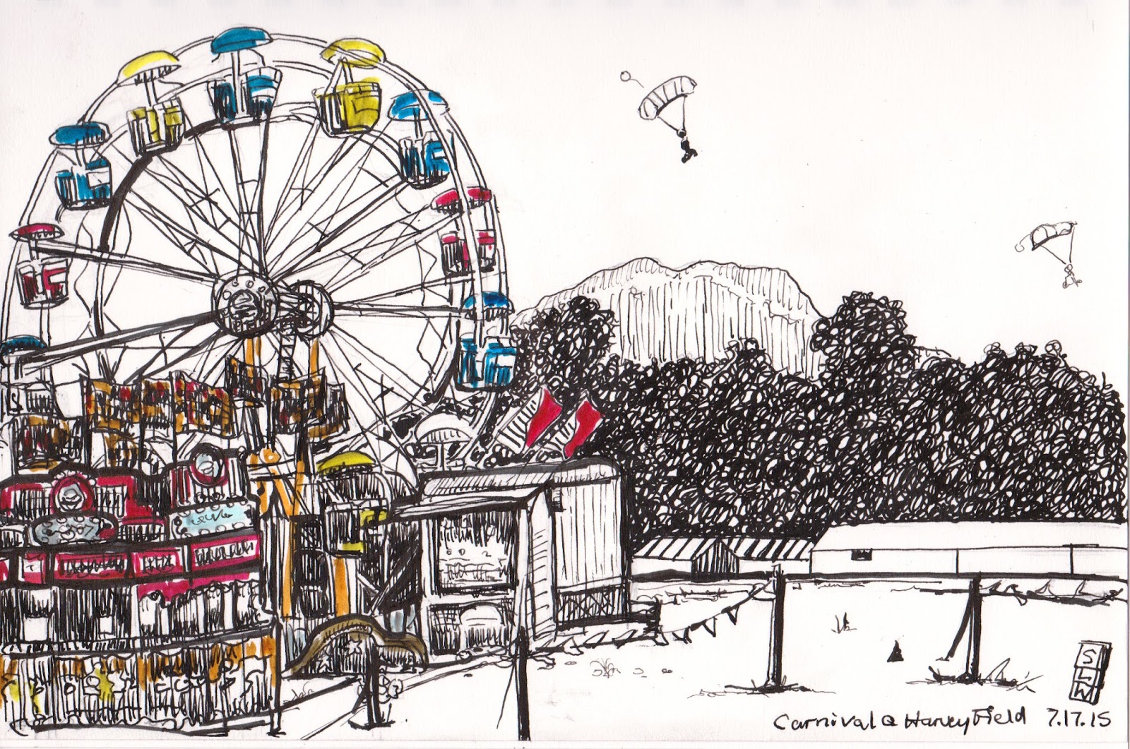 1600x1061 Flying Pony Studios Sketch Of The Day Carnival - Carnival Sketch
