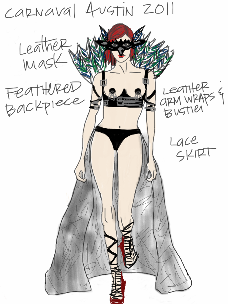 768x1024 Sketch Luxe Noir Creations - Carnival Sketch