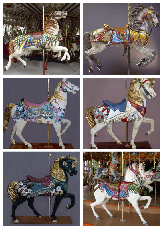 571x800 Carousel Horses - Carousel Horse Sketch