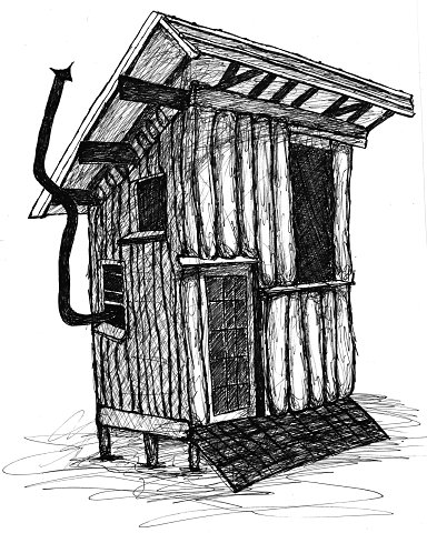 384x480 Shackteau Carpenter Owl - Carpenter Sketch