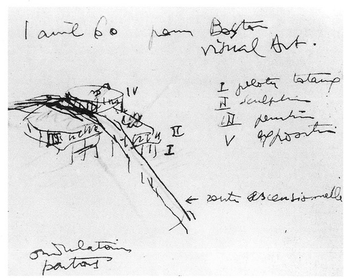 500x405 Artwork By Le Corbusier - Carpenter Sketch