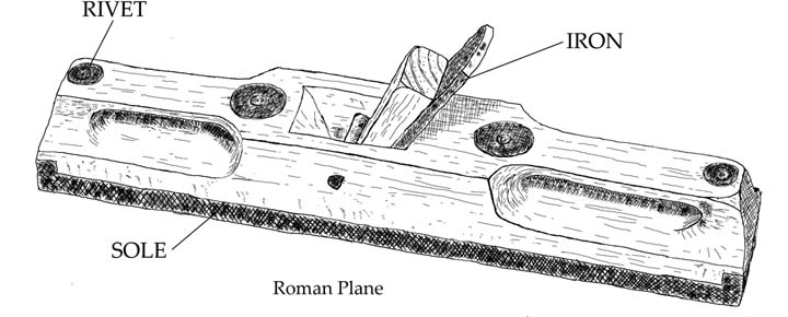 720x290 Roman Woodworking Tools - Carpentry Tools Sketch