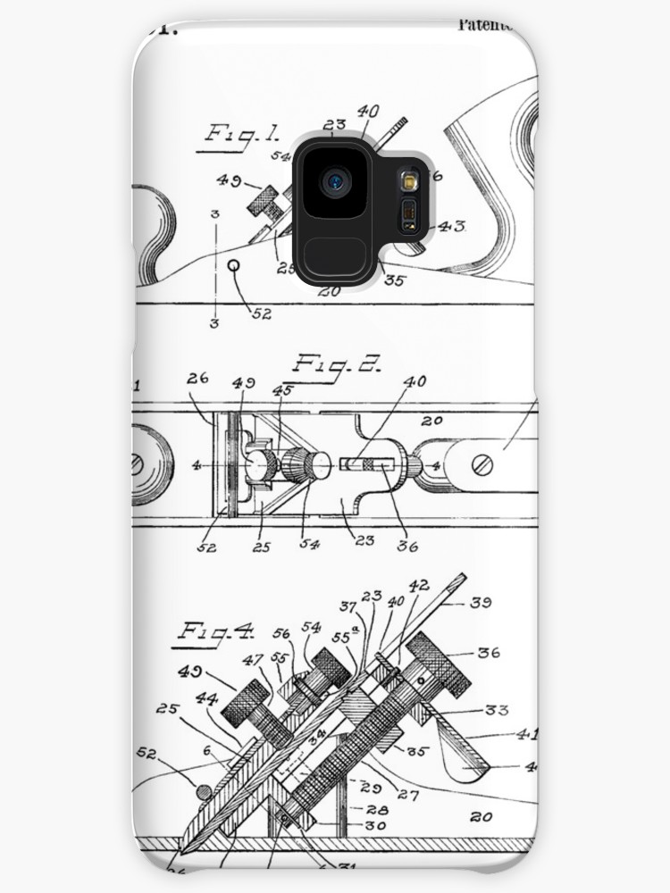 750x1000 Vintage Hand Wood Plane Blueprint Shirt - Carpentry Tools Sketch