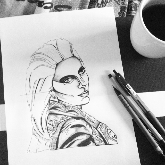 640x640 Grammys 2016 Red Carpet Sketch - Carpet Sketch