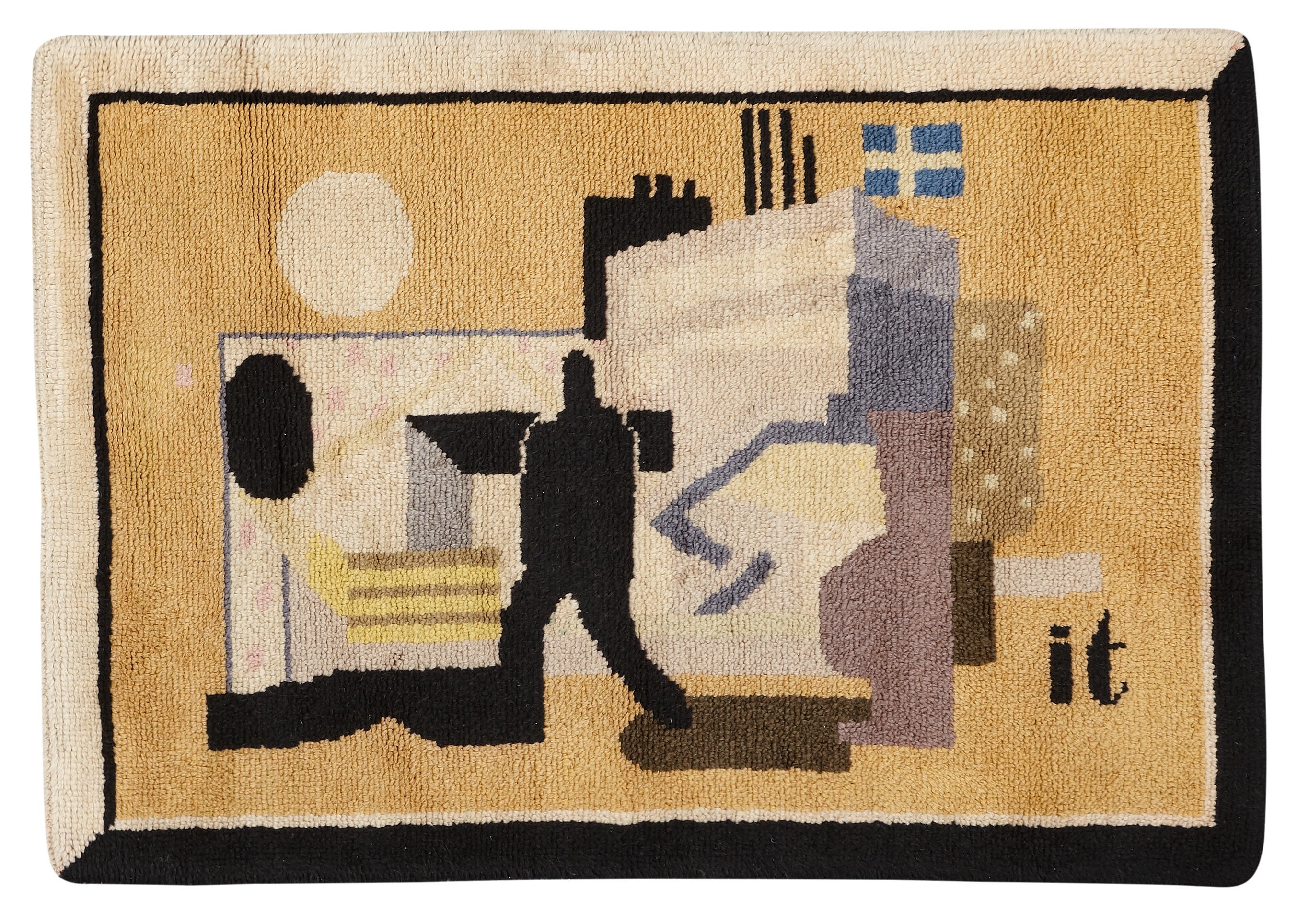 2731x1928 Ingegerd Torhamn, A Carpet And A Sketch, Svensk Amerika, Knotted - Carpet Sketch