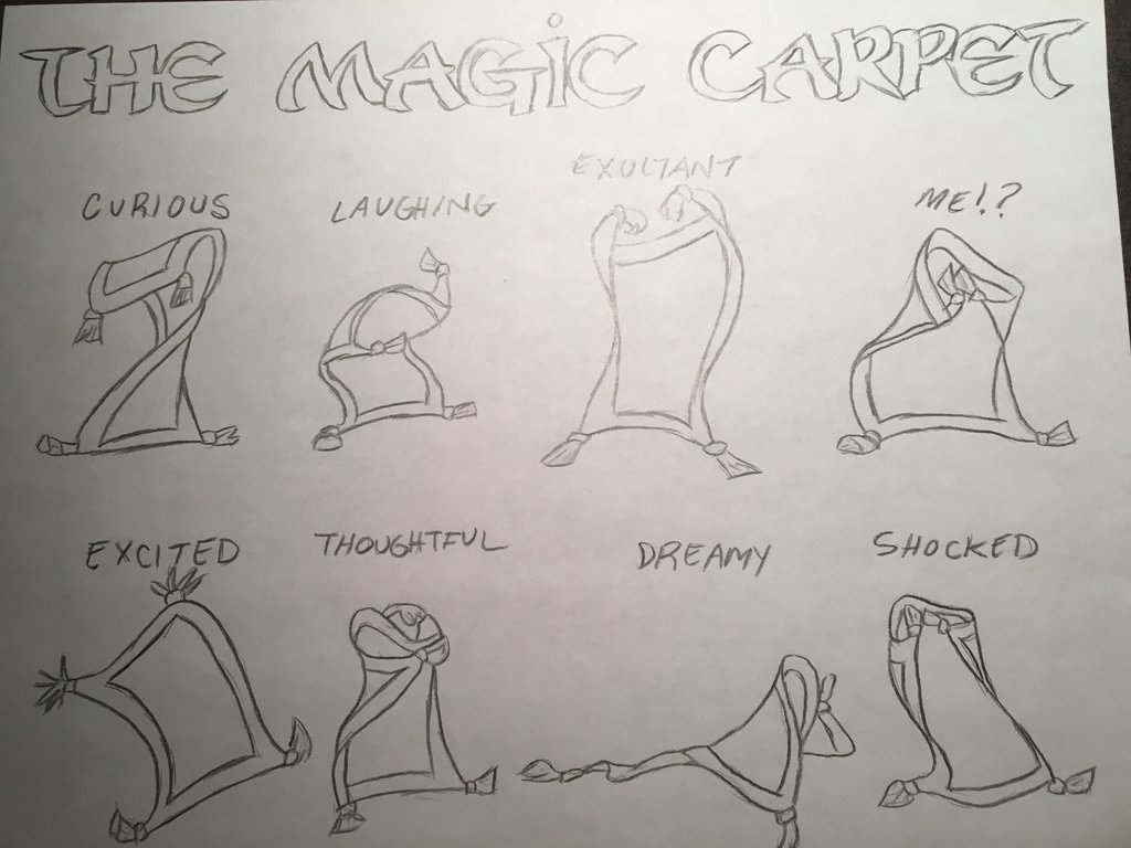 1024x768 The Magic Carpet Sketch By Julietcapulet432 - Carpet Sketch