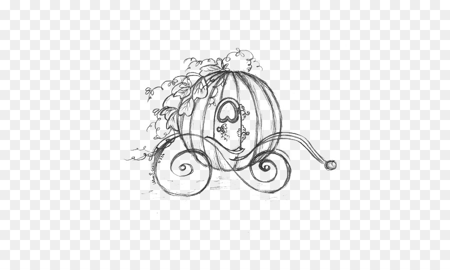 900x540 Cinderella Carriage Drawing Pumpkin Sketch - Carriage Sketch