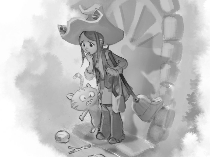 849x635 Sketch For Episode 9 - Carrot Sketch