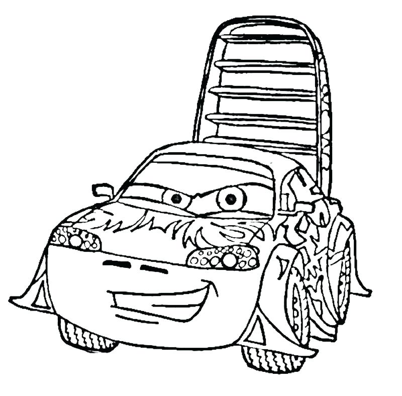 800x788 Cars 2 Coloring Pages Printable - Cars 2 Sketch