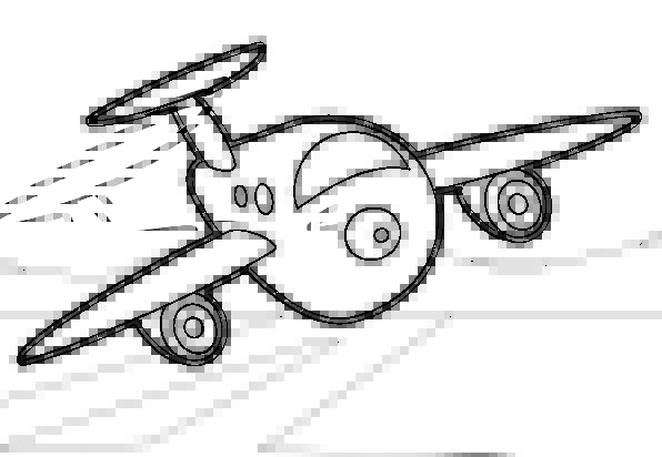 Cartoon Airplane Sketch at PaintingValley.com | Explore collection of ...