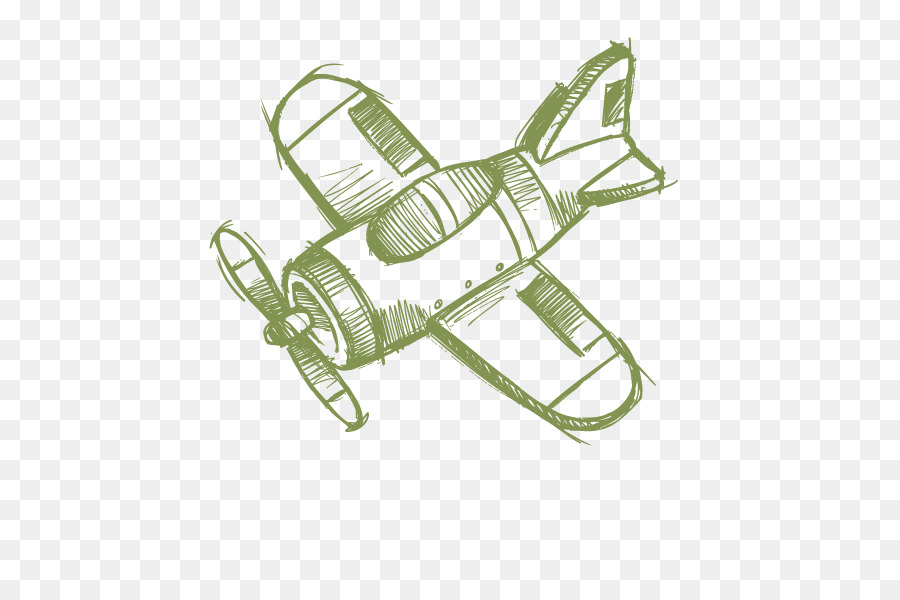 900x600 Airplane Aircraft Sketch - Cartoon Airplane Sketch