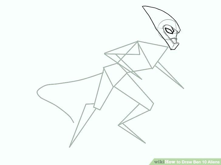 728x546 How To Draw An Alien Step By Step How To Draw Aliens Ben 10 Alien - Cartoon Alien Sketch