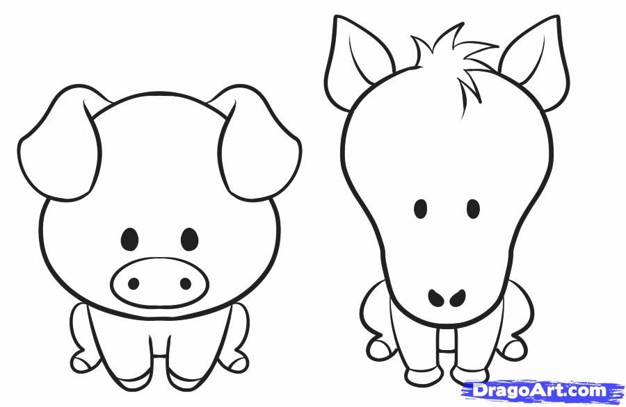 900x586 Photos Simple Cartoon Animal Drawing, - Cartoon Animal Sketches