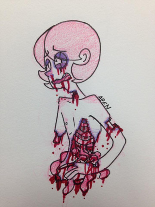 320x427 Some Gore Art I Have Done - Cartoon Art Sketches