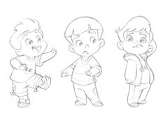 236x171 Little Boy Character Sketches Test For Mercury Filmworks By - Cartoon Baby Sketch