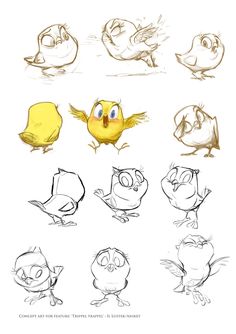 Cartoon Bird Sketch
