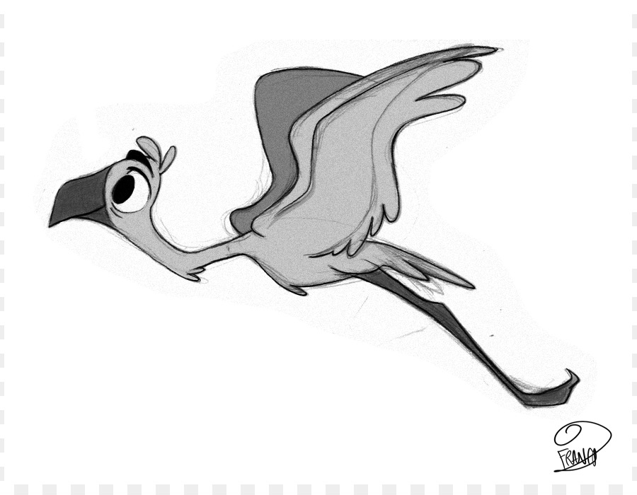 900x700 Flight Bird Animation Drawing Clip Art - Cartoon Bird Sketch