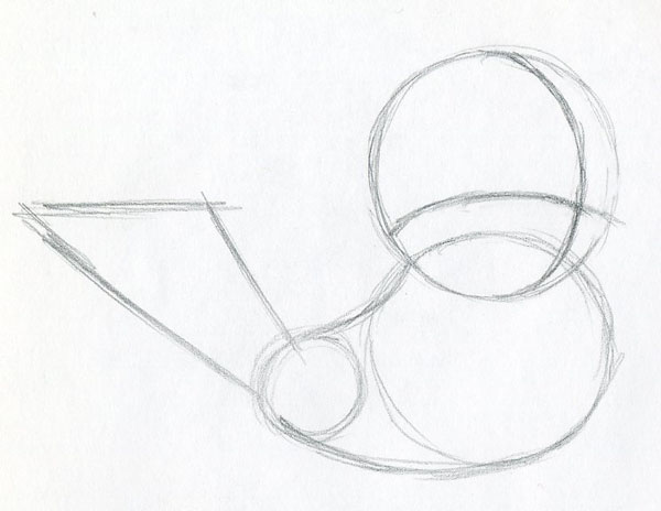 600x464 Learn To Draw Cartoon Bird Very Simple, In Few Easy Steps. - Cartoon Bird Sketch