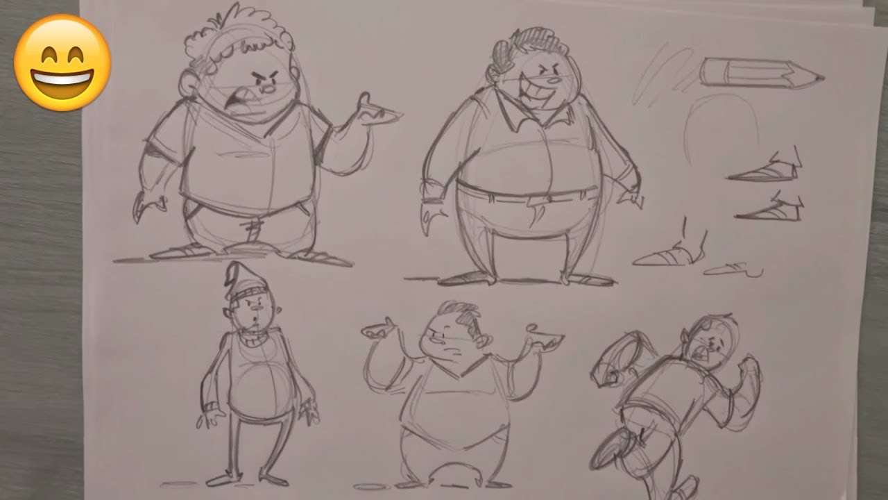 1280x720 How To Design A Cartoon Character With Body Character Design - Cartoon Body Sketch