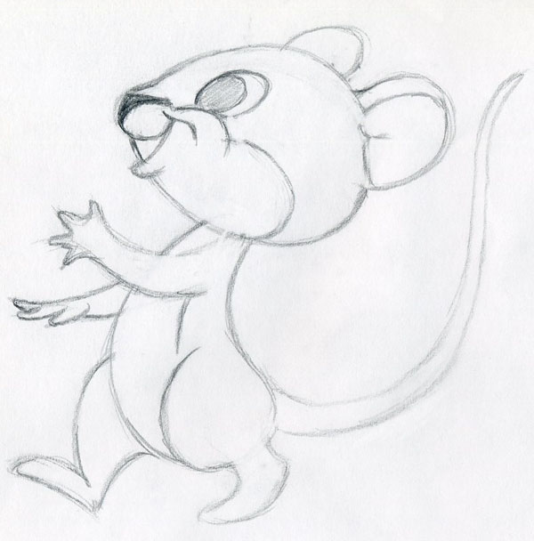 600x608 How To Draw Cartoon Mouse, You Will Enjoy This! - Cartoon Body Sketch