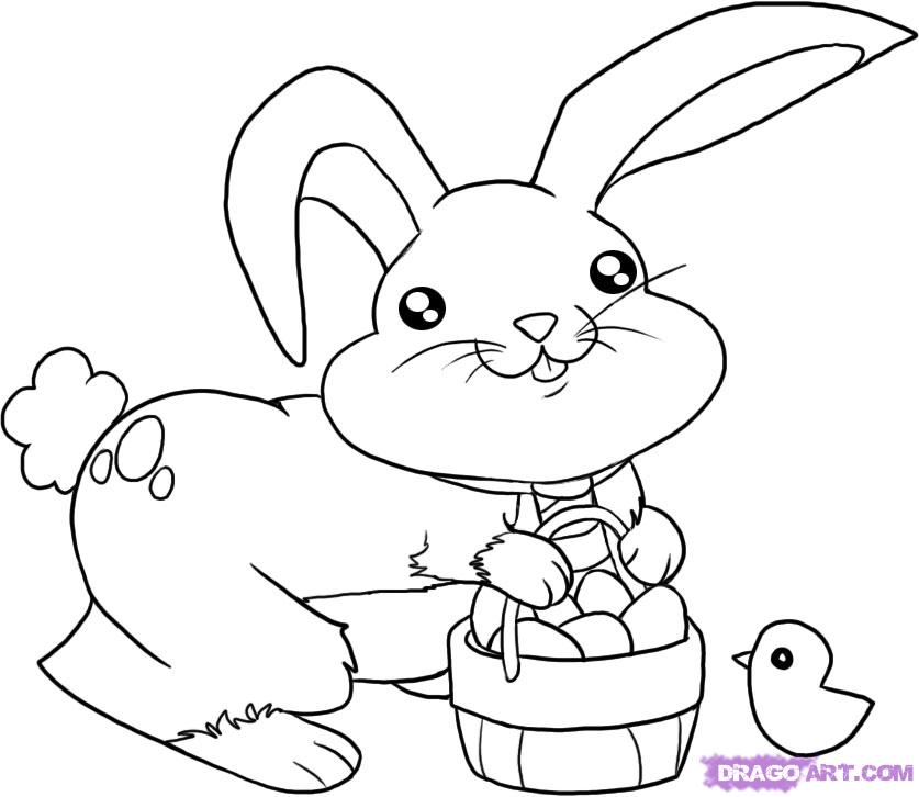 837x726 Drawn Bunny Easter Bunny - Cartoon Bunny Sketch
