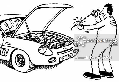 400x277 Car Check Cartoons And Comics - Cartoon Car Sketch