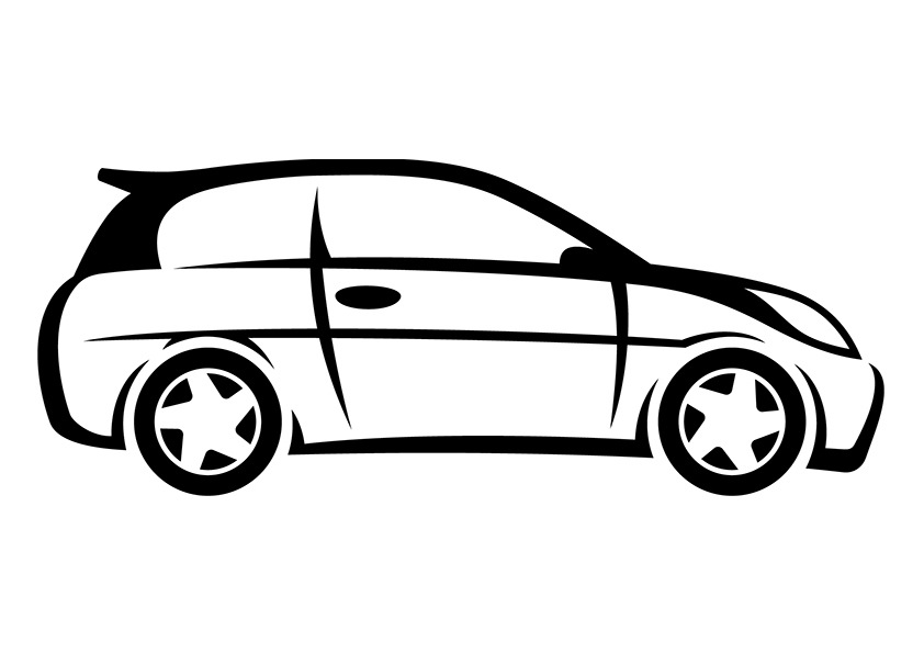 842x595 Free Printable Car Coloring Pages For Kids - Cartoon Car Sketch