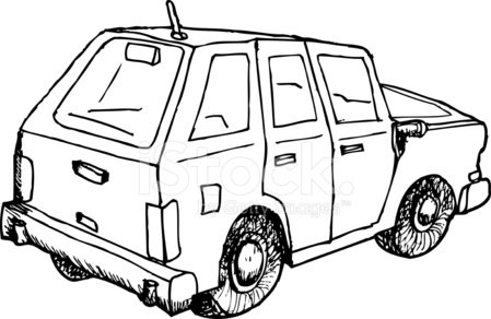 449x292 Outlined Car Sketch Stock Vectors - Cartoon Car Sketch