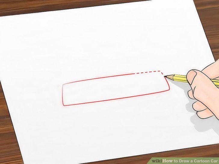 728x546 How To Draw A Cartoon Car 8 Steps (With Pictures) - Cartoon Cars Sketch