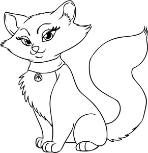 291x300 How To Draw A Cartoon Cat Step Free Images - Cartoon Cat Sketch