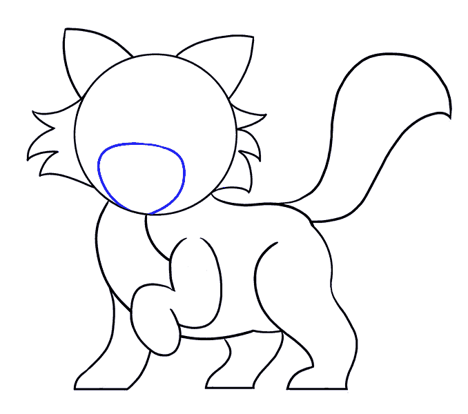 678x600 How To Draw A Cartoon Cat Easy Drawing Guides - Cartoon Cat Sketch