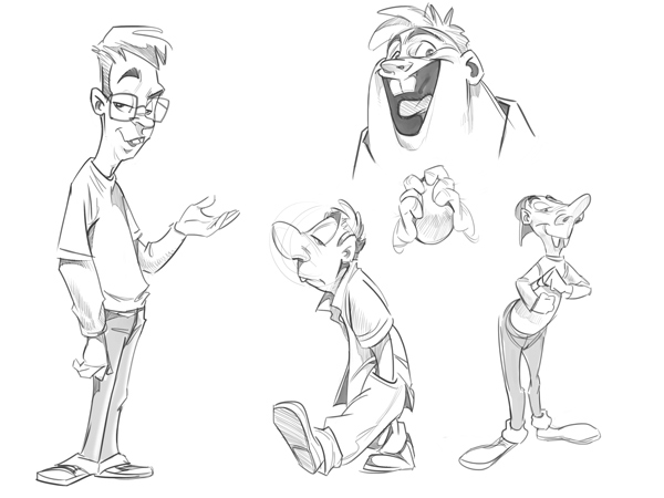 600x450 Cartoon Fundamentals How To Draw A Cartoon Body - Cartoon Characters Sketch