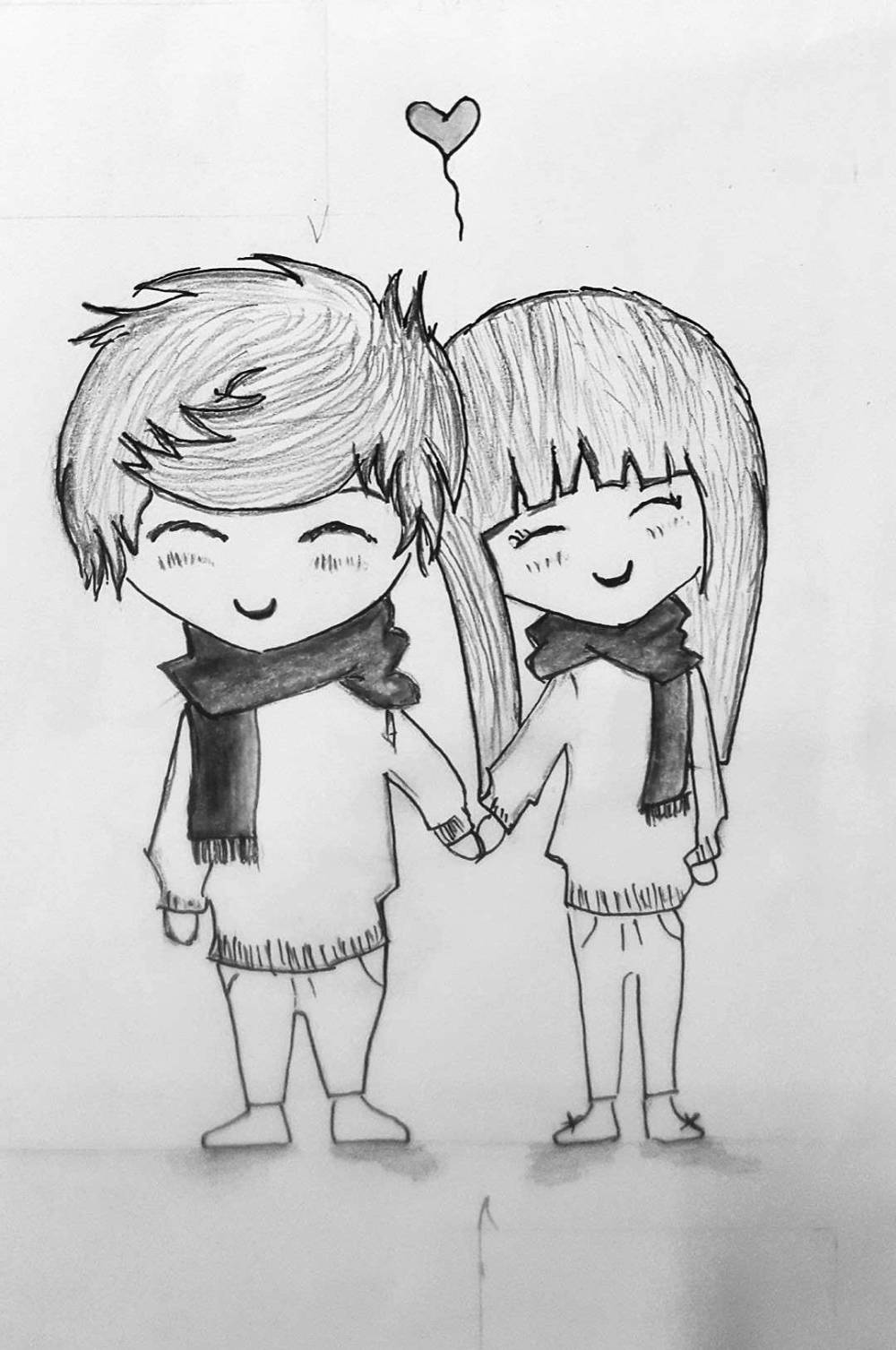 Cartoon Couple Sketch at Explore collection of