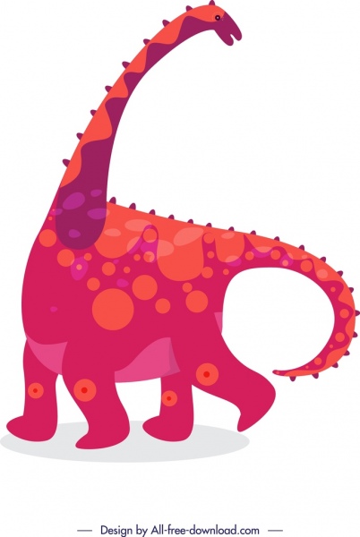 402x600 Dinosaur Background Apatosaurus Icon Colored Cartoon Sketch Free - Cartoon Dinosaur Sketch