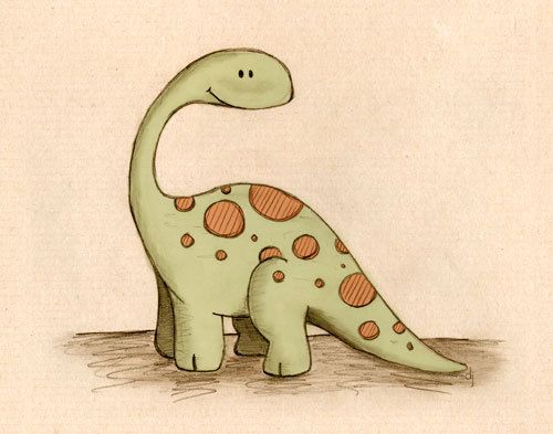 500x393 Cute Dinosaur Drawing Image Group - Cartoon Dinosaur Sketch