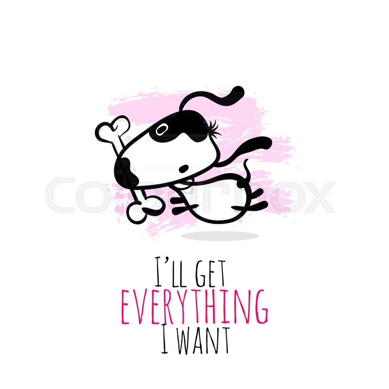 800x800 Hand Drawn Cartoon Dog Character. Cute Doodle Sketch Puppy Run - Cartoon Dog Sketch